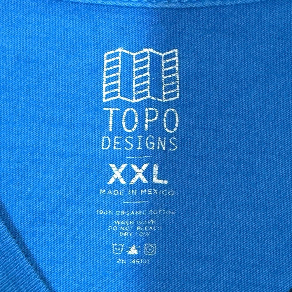 Topo Designs Shirt Mens XXL 2XL Moab Long Sleeve Graphic Organic Cotton Tee - Picture 6 of 12